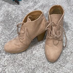 Maurice’s Laced Heel Bootie.